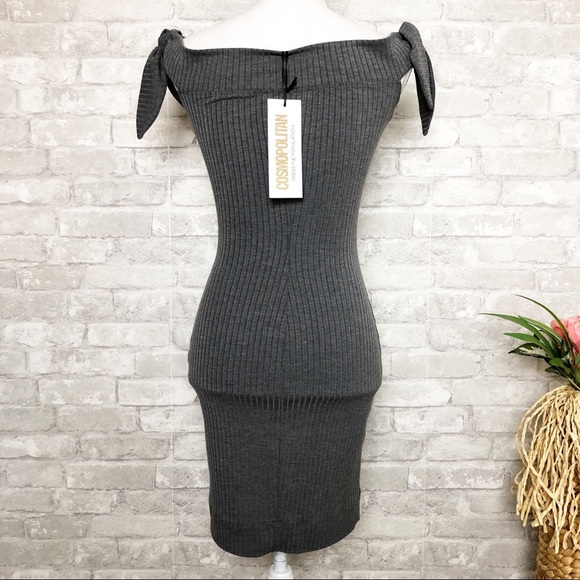 Cosmopolitan at Nordstrom | Yours Truly Heather Grey Body-con Mini Dress XS - Picture 3 of 8